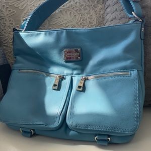 Jenna Kator Collection Baby Blue Handbag Purse
